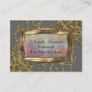 Carte De Visite Grand Grey Fillmore Élégant Professionnel