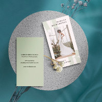Grand Initiales Sage Green Typographie Photographe