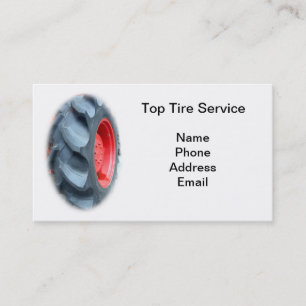 Carte De Visite Grand pneu de tracteur