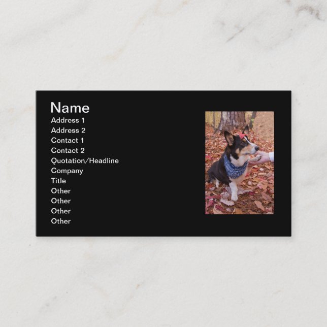 Carte De Visite Grand pour vous voir ! (Devant)