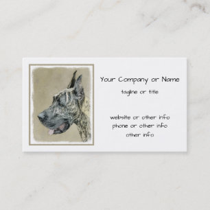 Carte De Visite Grande Danse (Brindle) Peinture - Art Chien origin