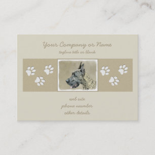 Carte De Visite Grande Danse (Brindle) Peinture - Art Chien origin