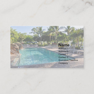Carte De Visite grande piscine intérieure