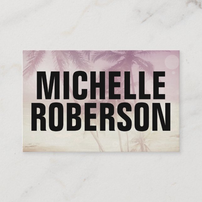 Carte De Visite Grande police noire (Devant)