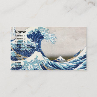 Carte De Visite Grande vague au large de Kanagawa Hokusai Art