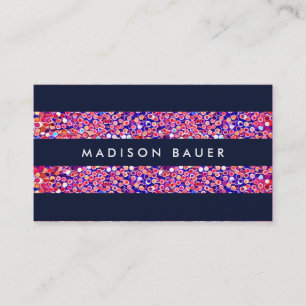 Carte De Visite Grandes Tailles Confetti Colorées Modernes
