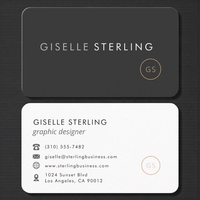 Carte De Visite Graphic Designer Professional (Créateur téléchargé)
