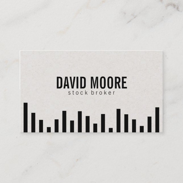 Carte De Visite Graphique à barres (Devant)