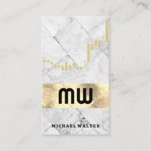 Carte De Visite Graphique de chandeliers Motif de mosaïque