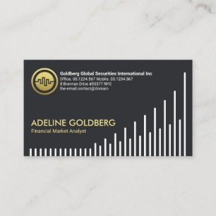 Carte De Visite Graphique Stock de tendances à la hausse - Conseil