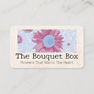 Carte De Visite Graphiques à motif floral