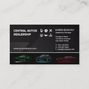 Carte De Visite Graphiques automatiques   Services de pièces de vo