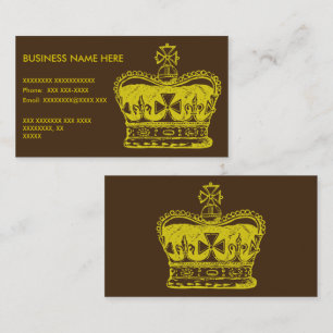 Carte De Visite Graphisme Couronne Royale