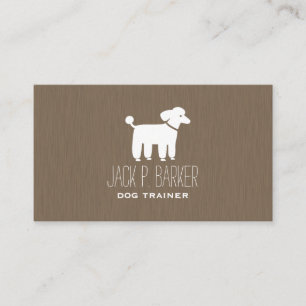 Carte De Visite Graphisme de Caniche Blanc