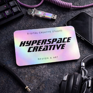 Carte De Visite Graphiste Holographique