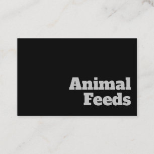 Carte De Visite Gras et effacer les aliments pour animaux Concepti