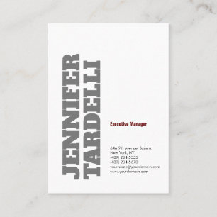 Carte De Visite Gras minimaliste moderne