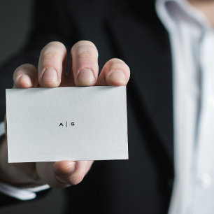 Carte De Visite Gras minimaliste Plain Modern Professional