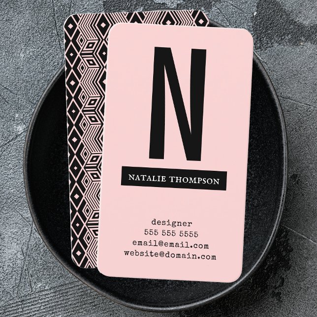 Carte De Visite Gras Simple tendance Professionnel Moderne Minimal (Créateur téléchargé)