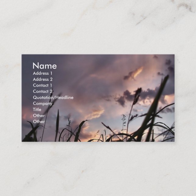 Carte De Visite Grasses (Devant)
