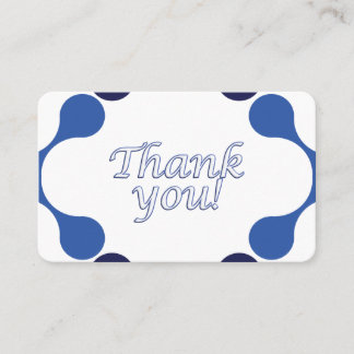 Carte De Visite Gratitude Thank You Card - 3.54 x 2.165