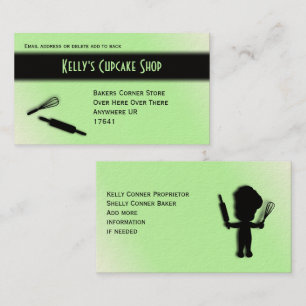 Carte de visite Green Baker