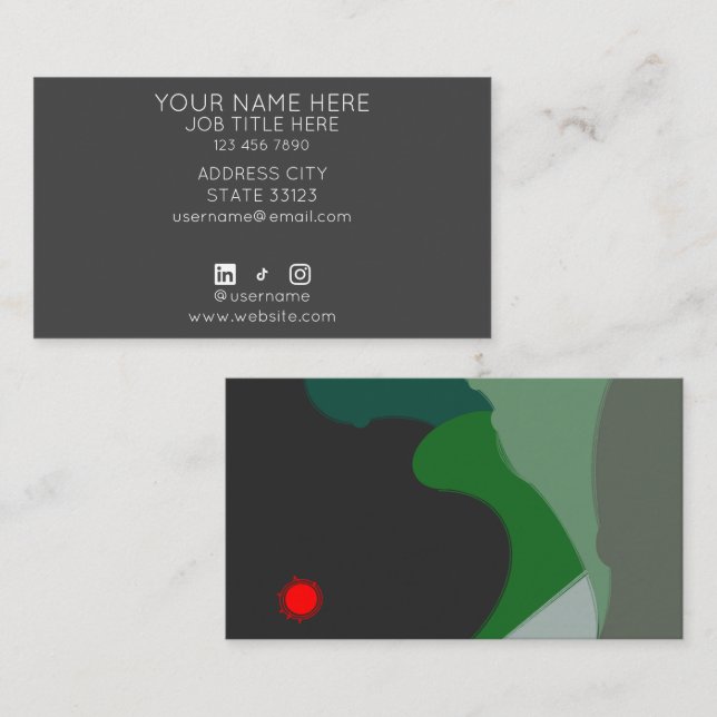 Carte de visite Green Hills (Devant / Derrière)