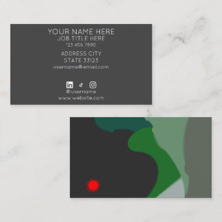 Carte De Visite Green Hills Business Card