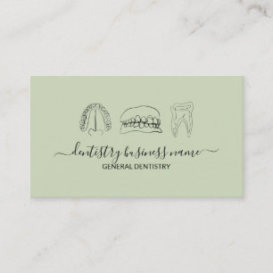 Carte De Visite Green Tooth blanchiment art dentaire