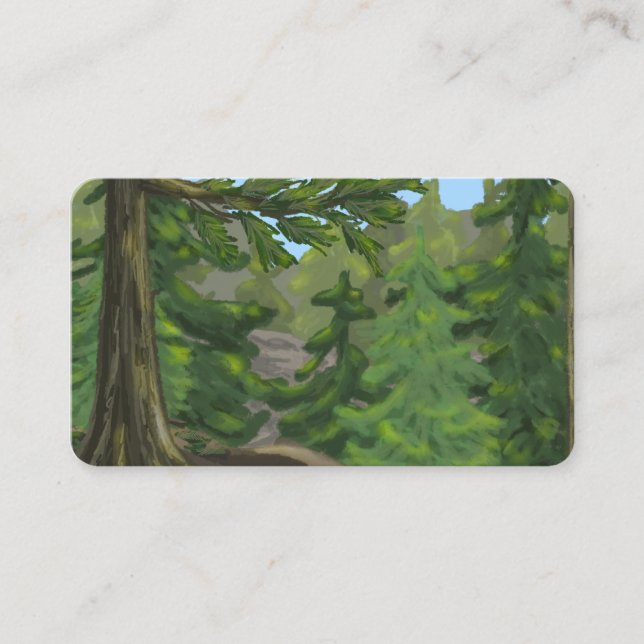 Carte De Visite Green Woods (Devant)