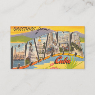 Carte De Visite Greetings From Havana Cuba