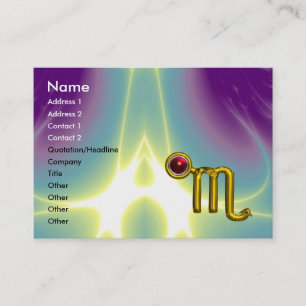 Carte De Visite Grenade de rouge d'ANNIVERSAIRE de ZODIAQUE de