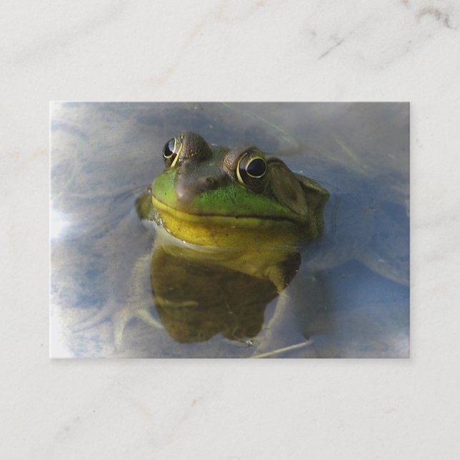 Carte De Visite Grenouille avec Attitude ATC (Devant)