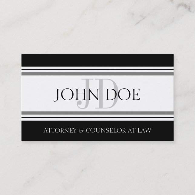 Carte De Visite Grèves de l'Attorney D W/W (Devant)