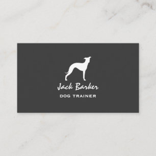 Carte De Visite Greyhound Silhouette