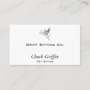 Carte De Visite Griffin Vintage Ligne Art