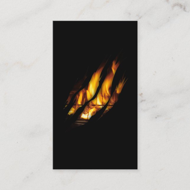 Carte De Visite Grill de la viande et du barbecue (Devant)