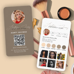 Carte De Visite Grille d'alimentation d'Influencer Médias sociaux 