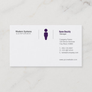 Carte De Visite Grille simple