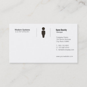 Carte De Visite Grille simple