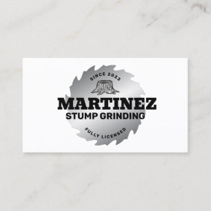 Carte De Visite Grinçage de souche Service et suppression de l'a