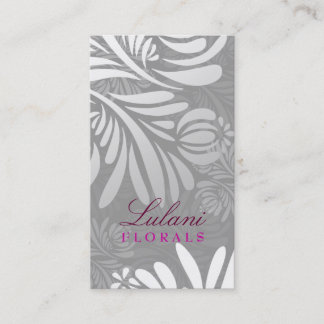 CARTE DE VISITE GRIS 311-EXOTIC FLORAL