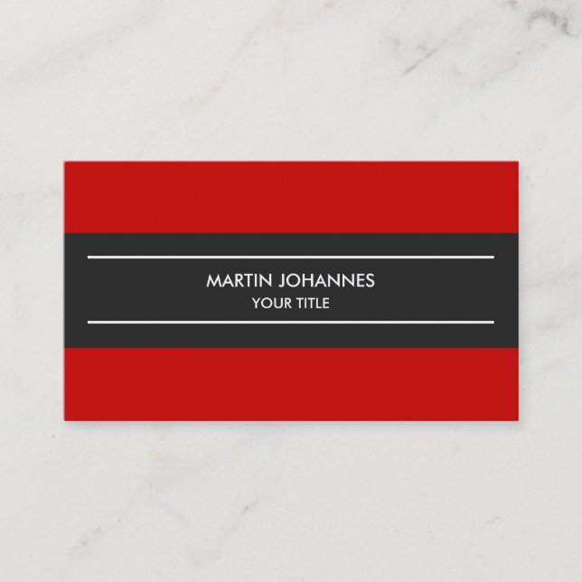 Carte de visite gris clair simple et tendance (Devant)