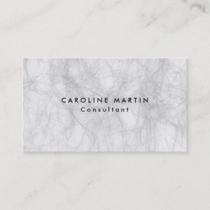 Carte De Visite Gris Créatif Plat Moderne Feminine