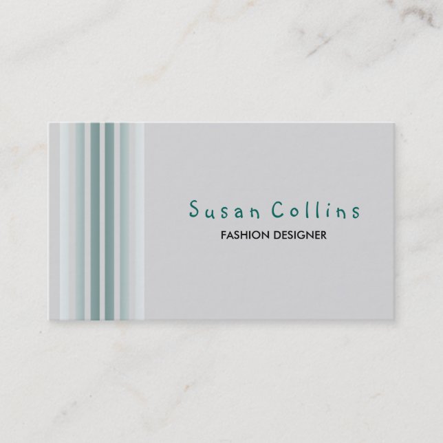 Carte De Visite Gris d'ardoise gris simple (Devant)