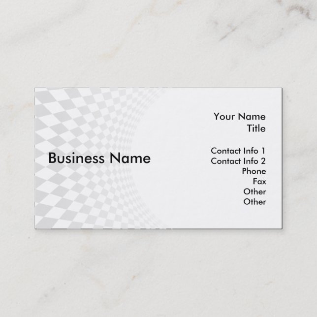 Carte de visite gris de diamants (Devant)
