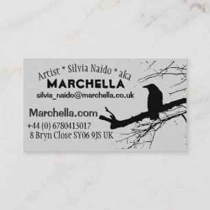 Carte De Visite Gris de Raven