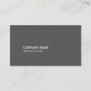 Carte De Visite Gris de Simples Modern Elegant Company