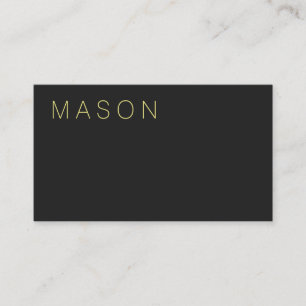 Carte De Visite Gris foncé