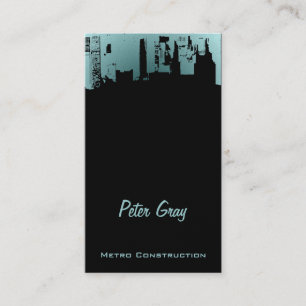 Carte De Visite Gris gris de minuit du centre de partie supérieur